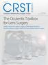 The Oculentis Toolbox for Lens Surgery