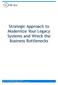 Strategic Approach to Modernize Your Legacy Systems and Wreck the Business Bottlenecks
