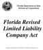 Florida Department of State Division of Corporations Florida Revised Limited Liability Company Act