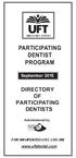 PARTICIPATING DENTIST PROGRAM