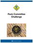 Pack Committee Challenge