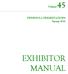 Volume 45. PENINSULA PRESENTATIONS Spring 2016 EXHIBITOR MANUAL