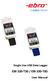 Single Use USB Data Logger EBI 330-T30 / EBI 330-T85. User Manual