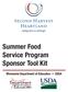 Summer Food Service Program Sponsor Tool Kit