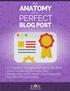 The Anatomy of a Perfect Blog Post