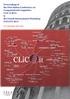 Proceedings of the First Italian Conference on Computational Linguistics CLiC-it 2014 & the Fourth International Workshop EVALITA 2014