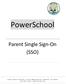 PowerSchool. Parent Single Sign-On (SSO)