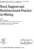Rock Support and Reinforcement Practice in Mining