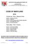 CODE OF MARYLAND. Criminal Law Title 4 Weapons Crimes
