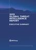 2015 GLOBAL THREAT INTELLIGENCE REPORT EXECUTIVE SUMMARY