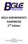 BGLA AMENDMENTS HANDBOOK 2 nd Edition