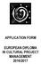 EUROPEAN DIPLOMA IN CULTURAL PROJECT MANAGEMENT