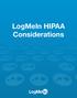 LogMeIn HIPAA Considerations