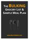 The Bulking Grocery List & Sample Meal Plan Disclaimer and Waiver of Liability