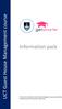 UCT Guest House UCT Management Course course. Information pack