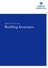 Statement of Policy Cover. Building Insurance
