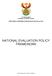 NATIONAL EVALUATION POLICY FRAMEWORK