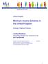 Minimum Income Schemes in the United Kingdom