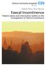 Faecal Incontinence Patient advice and information leaflet on the management of faecal incontinence