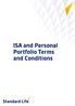 ISA and Personal Portfolio Terms and Conditions 1/24