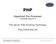 PHP Skills and Techniques