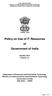 Policy on Use of IT Resources of Government of India