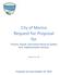 City of Marina Request for Proposal for