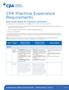 CPA Practical Experience Requirements