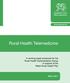 Rural Health Telemedicine. A working paper produced for the Rural Health Implementation Group in support of the Welsh Rural Health Plan