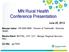 MN Rural Health Conference Presentation