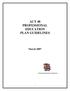 ACT 48 PROFESSIONAL EDUCATION PLAN GUIDELINES