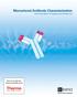 Monoclonal Antibody Characterization Achieving Higher Throughput and Productivity