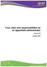 Your roles and responsibilities as an appointed administrator. Version 2.0