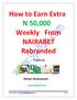 How to Earn Extra N 50,000 Weekly From NAIRABET Rebranded