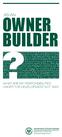 OWNER BUILDER AS AN WHAT ARE MY RESPONSIBILITIES UNDER THE DEVELOPMENT ACT 1993
