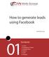 How to generate leads using Facebook