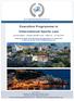 Executive Programme in International Sports Law