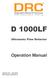 D 1000LF. Operation Manual. Ultrasonic Flaw Detector. Version 5.01 July 2012 SW Version: 2012.06.12