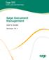 Sage Document Management. User's Guide Version 13.1