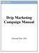Drip Marketing Campaign Manual