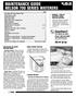 MAINTENANCE GUIDE NELSON 700 SERIES WATERERS