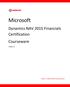 Microsoft. Dynamics NAV 2015 Financials Certification Courseware. www.firebrandtraining.com. Version 1.0