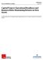 Capital Projects Operational Readiness and Business Risks: Maximizing Returns on New Assets