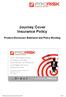 Journey Cover Insurance Policy Product Disclosure Statement and Policy Wording