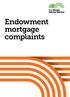 Endowment mortgage complaints