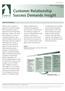 Customer Relationship Success Demands Insight