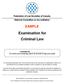 Examination for Criminal Law