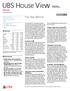 UBS House View. The Year Behind