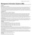 Management Information Systems (MIS)