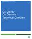 CA Clarity On Demand Technical Overview